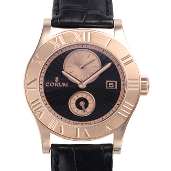 CORUM コルム スーパーコピー ロムルス 283.510.55 0001 BN56 デュアルタイム ブラック/シャンパン